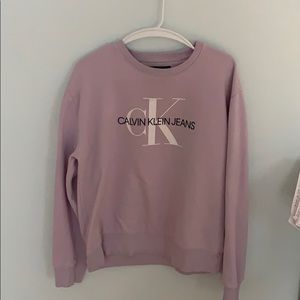 Lavender Calvin Klein Jeans sweatshirt
